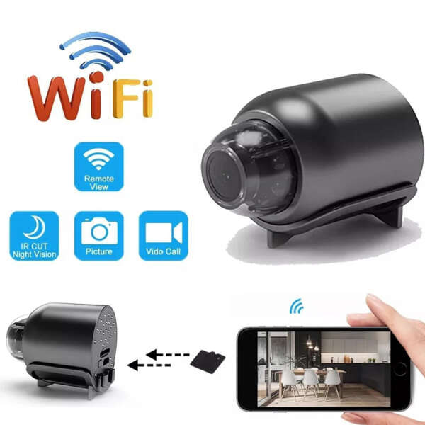 supravghere cu camera micro cu conectare la telefonul mobil wifi